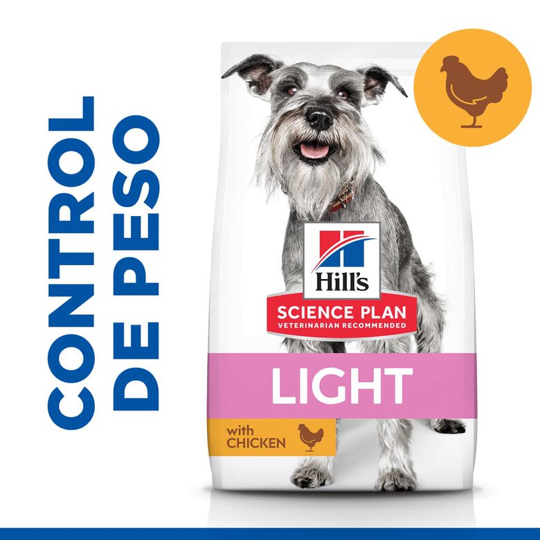 Hill's Science Plan Light Mature Adult small & mini frango ração para cães, , large image number null